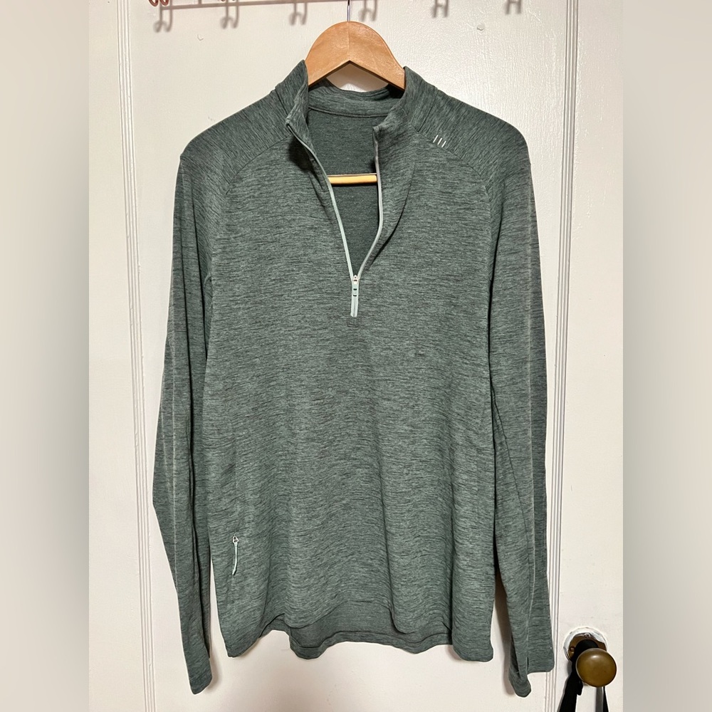 Mens Large Lululemon Metal Ventg Tech Midweight Half-Zip
